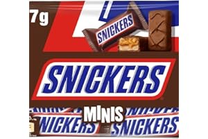 Snickers Minis Chocolatina con Deliciosa Crema de Cacahuete, Suave Caramelo y Trocitos de Cacahuete Recubiertos de Chocolate con Leche, Ideal como Regalo, 227 g