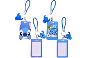 S-titch Lanyard con Soporte para Tarjetas, LGQHCE 2PCS S-titch Lanyard Correa Para el Cuello Lanyard Portatarjetas, Cordón con Soporte para Tarjetas para Tarjetero Llavero Identificativa (D)