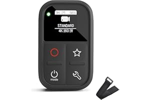 REYGEAK Smart WLAN Fernbedienung für GoPro Hero 12 Black Hero 11/10/9/8/7/MAX, wasserdicht staubdicht mit OLED Display, Magnet-Ladeanschluss, Handschlaufe für Hero 12/11/10/9/8/7/MAX Zubehör