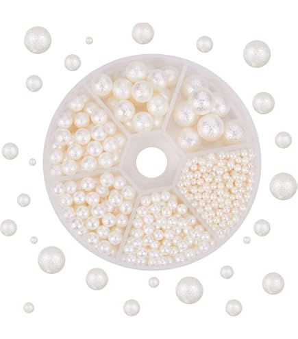 1070 Perle Senza Fori PandaHall - 6 Misure Per Decorazioni E Riempitivi Vasi - Foto 11