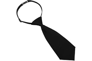 AOZUO Krawatte Halsumfang 30–48 cm, Krawattenlänge 22 cm Krawatte Jungen Krawatte Herren Verstellbare Tie Krawatte Einfarbige Krawatte mit Elastischer Gummizug Weihnachten Kinder Krawatte