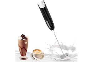 AOMIGT Mousseur à Lait électrique, Mousseur à Lait Électrique de Poche,Fouet Mousseur Électrique Portatif,Mini Mélangeur à Boisson,Mini Fouet à Lait, Mini Fouet avec Moteur pour Café,Café au Lait,Cappuccino