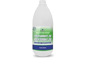 Myoc Polysorbate 20–33,8 oz (1 000 ml) | Kosmetisk gradersolubilizer för essentiella oljor, doftoljor och gör-det-själv-hudformulationer