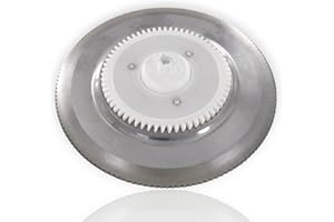 DL-pro Disque de coupe rond Lame sans plaque de recouvrement Couteau pour trancheuse universelle compatible avec Bosch 12012147 00095288 00658711 12010954 12012078