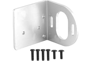 Tbest Supporto Motore RC, Supporto Regolabile in Metallo, Base Sedile Argento, 1/8, 540/3660/3650, for Modelli RC, Costruzione DIY, Racing, Hobby