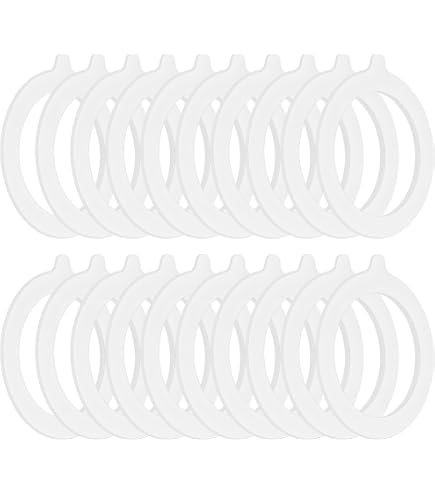 20 Joints D'étanchéité En Silicone Pour Bocaux Mason – 10 Pièces 70mm + 10 Pièces 85mm, étanches, Lavables, Pour Conservation Aliments