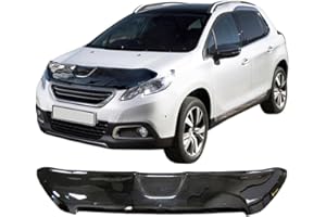 SCOUTT | Hood Deflector Bonnet Guard Compatible With 2008 2013-2016 Black, Tinted, Aerodynamic, Acrylic Glass