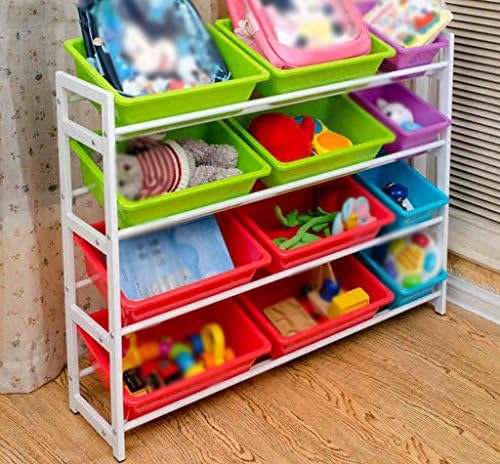 DFHHG® Child Toy Storage Rack Finishing Frame Shelf Storage Rack Kindergarten Baby Toy Rack Storage Box Durable ( Size : 105*25.8*85cm )