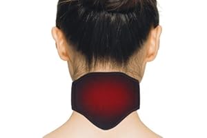 DOACT Turmalin samopodgrzewany pas na szyję utrzymuje ciepło, łagodzi ból, terapia polem magnetycznym, ochrona karku, ochrona karku, korekcja kręgosłupa szyjnego, wygodna podróż samolotem z oczem