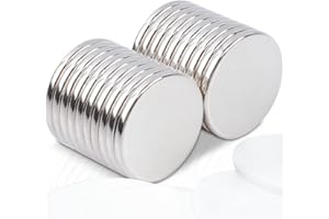 MAGXCENE 20 Stück Magnete Stark 20x2mm Neodym Magnete Extra Stark, Magnete Stark Groß Runde Starker Magnete für Kühlschrank, Magnettafel, Whiteboard, Büro, Basteln