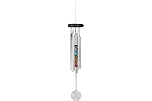 WOODSTOCK CHIMES Woodstock Chakra Collection Windchime, Seven Stones