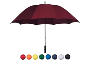 UMBRELLA HEAVEN Stormstar Windproof Golf Umbrella, 51 Inch Extra Large Golf Brolly. Windproof and Waterproof Stock Umbrella with Protection from The Sun, Rain and Wind.
