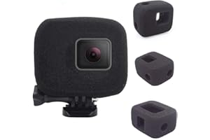 LaDicha 1Pc Sponge Windschild Schwarz Für Gopro Hero 5/6/7 Sportkamera