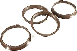 FELGENFACTORY 4x Zentrierringe 70,4 x 66,6/70.4 auf 66.6 Dunkelbraun kompatibel mit Rondell