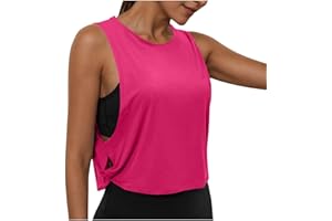 KUIH Gym Tops for Women UK Loose Basic Vest Sleeveless T-Shirts Athletic Tank Top Quick Dry Yoga Tees Workout Sports Tops for Fitness Running Walking