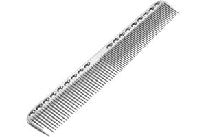 KONAMO Hair Combs Professional Aluminum Metal Cutting Comb Salon Comb,Hairdressing Comb,Master Barber Comb Hairdressing Hairbrush for Cutting and Hair Styling