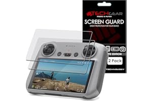 TECHGEAR [2 Stück Matte Displayschutzfolien für DJI RC/DJI RC 2 Fernbedienungs von DJI Mini 3 Pro - Matte Anti Glare Blendschutz Schutzfolie für DJI RC/DJI RC 2 Fernbedienungs