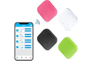 BBAUER Bluetooth Item Locator, 4 Pack Key Finders Suitable for wallets, pets, luggage, Child locators,Finder Anti-Lost Tag Compatible with Android and iOS