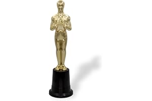 Lage – Trophée d’Or du Meilleur Acteur, Statuette dorée en Plastique h 23 cm pour Cérémonie de Remise des Prix, Figurine du vainqueur pour Anniversaire, diplôme, fête du cinéma, des Mères, des Pères