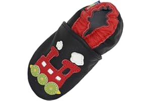 Carozoo Weiche Sohle Leder Babyschuhe Krabbelschuhe Lauflernschuhe Krippe Enfants Hausschuhe Neugeborene
