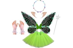 SHENGOU Elfenflügel Mädchen,Elfen Feen Flügel,Feenflügel Damen,Schmetterlingsflügel Mädchen,Feenflügel Kinder,Kinderflügel Fee,Schmetterlingsflügel Kinder,Elfen Flügel Kostüm