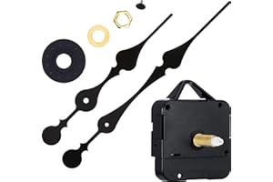 Hicarer 31 mm Movimiento de Reloj de Eje Largo con 2 Manos de Espiga para Ajustar los diales de hasta 51,4 cm/20 Pulgadas de diámetro