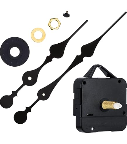 Dans Clock Shop Movimento Orologio Al Quarzo Ad Alta Coppia - Meccanismo Con Lancette Extra Lunghe (203 Mm) Per Orologi Da Parete O Esterni