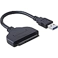 USB SATA adapter - For 2.5" SSD/HDD - USB 3.0 to SATA III Hard Drive Cable - Comptible with Samsung, Toshiba, Seagate, WD, Western Union, Crucial, SanDisk, Kingston, Hitachi and more
