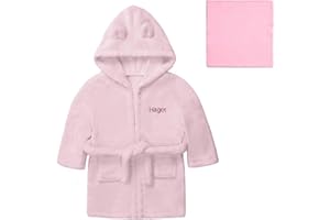 HAGOT Bebe Albornoz, Polar Bebé Albornoz con Capucha, Ultra Suave para Niños Unisexo Pequeños de 0 a 12 meses, Toalla de Baño Esencial para Bebé