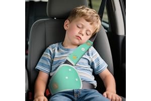 URAQT Protege Ceinture de Securite Enfant, 2 Pièces Adorables Lion Protection Ceinture de Sécurité Enfant, Respirants et Doux pour la peau Protege Ceinture Voiture, Adapté À Toutes Les Saisons