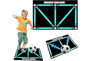 HOVCEH Football Training Mat, Improve Ball Control, Agility Equipment, Multicolored