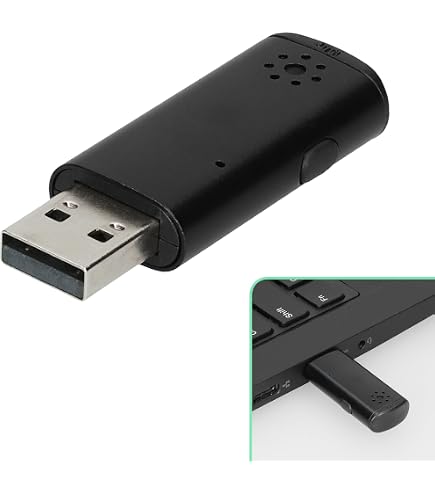 Microphone USB Plug & Play Pour PC - Haute Sensibilité, Gain élevé | Appels Clairs, Télétravail, Cours En Ligne | Compact Et Portable - 10
