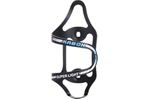 KABON Bike Water Bottle Holder, Lightweight Bicycle Alloy Aluminum Side Load Water Bottle Cage Brackets for Road Bike MTB (Blue)