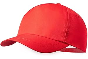 BLUECHOLON Casquette pour enfant à 5 panneaux fabriquée en polyester RPET résistant, finition douce et fermeture réglable. Avec trous d'aération brodés