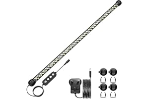 SEAOURA Led Aquarium Light with Timer, Submersible Aquarium Plant Light, Fish Tank Light with Auto On/Off, 3 Lighting Modes, Adjustable Brightness, 12W (58cm)