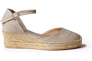 Toni Pons Romina - Espadrillas vegane con Zeppa da Donna realizzate in Tessuto di Cotone.