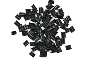 YTBYT 100 Pièces de Colle à Kératine Remplacement de Collages de Kératine U Pour Extension des Cheveux (Noir）