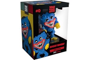 You Tooz Youtooz Huggy Wuggy Figura, Juguetes de Vinilo de 4.4 Pulgadas de Poppy Playtime Collection, Figura de Vinilo Coleccionable Huggy Wuggy, Negro, Azul, Verde