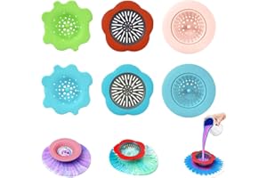 THATSRAD 6 Pezzi Colini in Silicone per Pittura Colini per Fiori in Silicone Filtro in Silicone Kit di Strumenti di Pittura per Pittura Fai-da-Te e Lavandino per Casa e Scuola, 6 Colori