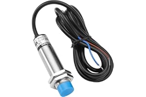 Heschen Interruptor de sensor de proximidad capacitivo M18, SC18SP-AE10 NC, normalmente cerrado, detector 1-10 mm, 20-250 V CA 400 mA, 2 cables