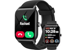 GYDOM Smartwatch Uomo, 1.8" Orologio Smartwatch Chiamate e Risposta, Alexa Integrato Fitness Tracker con Contapassi Cardiofrequenzimetro SpO2 Sonno,110 Modalità Sport, Impermeabile IP68 per Android iOS