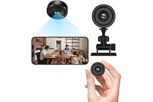 ONGNIUU 1080P Telecamera Spia WiFi, Telecamera Piccola Nascosta Interna ed Esterna, con Visione Notturna, Rilevamento del Movimento, 2,4 GHz, App Mobile iOS/Android, per Casa/Ufficio/Auto, Senza Cavi
