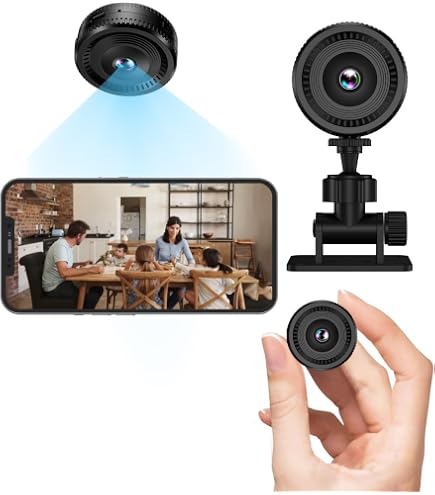 Telecamera Spia WiFi 2K Con Batteria 1600mAh – Visione Notturna A Infrarossi, Rilevamento Movimento, Per Interni/esterni