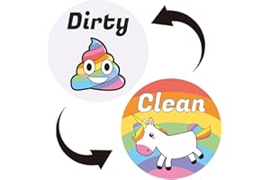 SURALIN Magnete per Lavastoviglie Cartello Pulito Sporco Magnete dal Design Divertente per l'organizzazione e la Conservazione Della Cucina Potente Indicatore Reversibile