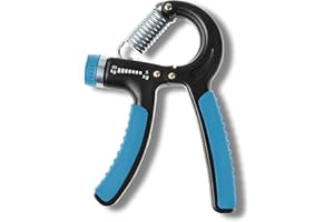 HCT STYLE Hand Grip Ajustable Fortalecer Antebrazo Ejercitar Fortalecedor De Agarre Mano 5-60kg Handgrip Ejercitador De Manos Dedos Portátiles (Azul)