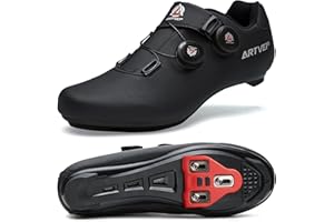 ARTVEP Herren Radschuhe Damen MTB Fahrradschuhe Kompatibel mit Look SPD SPD-SL Delta Lock Pedal Reitschuhe Kompatibel mit Peloton Schuhen