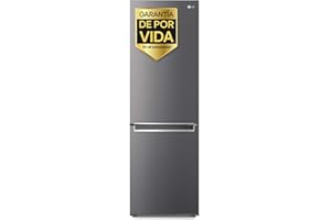 LG GBP61DSPGN.ADSQEUR - Frigorífico Combi Door Cooling+, 1,86m, Clasificación D, capacidad de 374l, Inox grafito antihuellas, serie P-600
