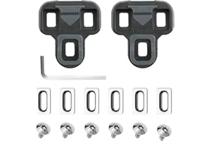PLIMBIN Bike Cleats Compatible wit Look KEO Bike Grip Cleats, Bicycle Cleats for Cycling Shoes, Indoor Outdoor Peleton Spin Cycling, Anti-Slip TPU Surface