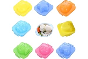 ANYUANKW 8 Piezas Hervir Huevo Molde Huevos Cocidos Moldes de Plástico Forma de Corazón Huevo para Restaurantes de Sushi Hogar Oficina Camping