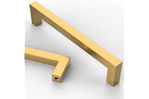 Astrée 5 Pack 160mm Gold Kitchen Handles Cupboard Handles Stainless Steel Kitchen Cupboard Handles Cabinet Handles Gold Handles Cupboard Door Handles Drawer Handles Wardrobe Handles